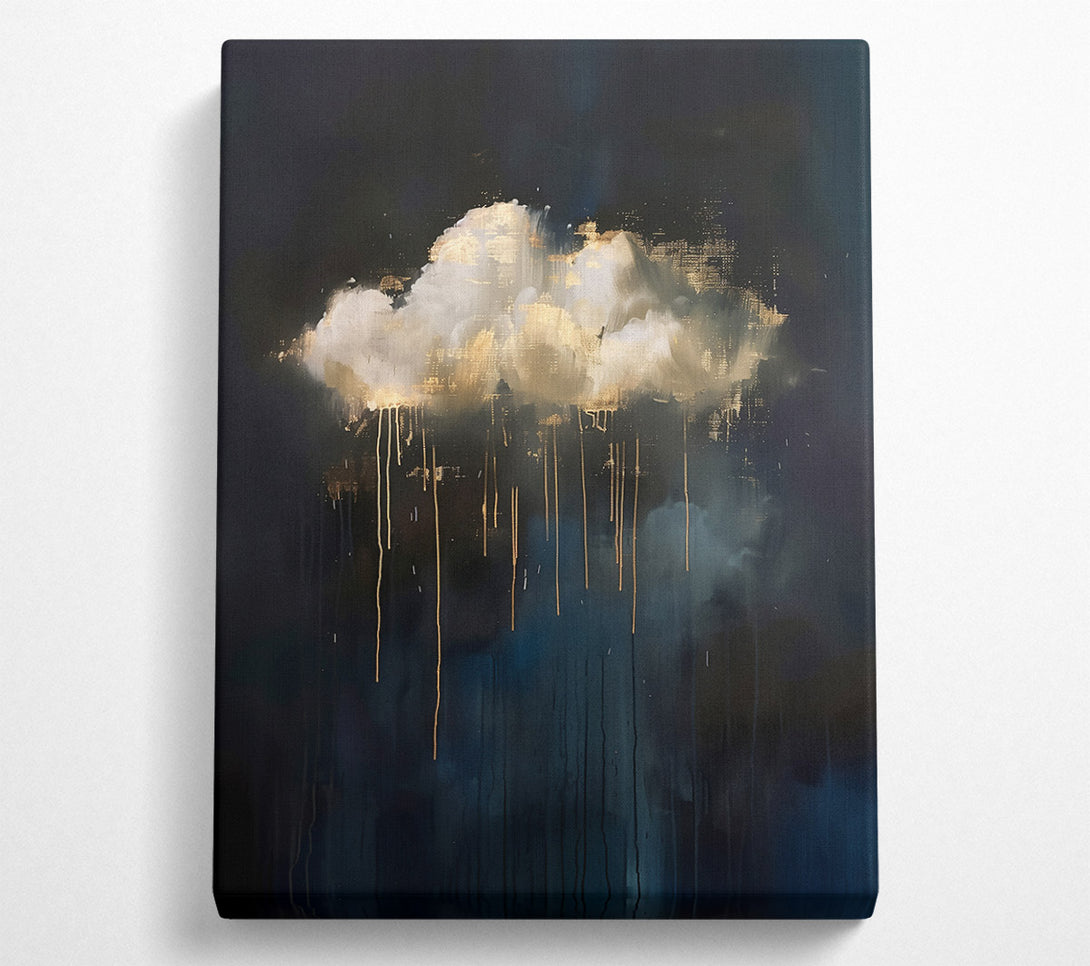  A Canvas Print of Golden Cloud Drizzle Canvas Wall Art
