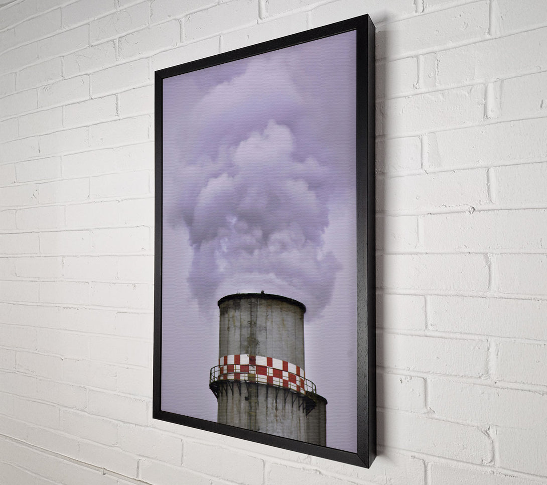  A Canvas Print of Grey Smoke And Sky Canvas Wall Art