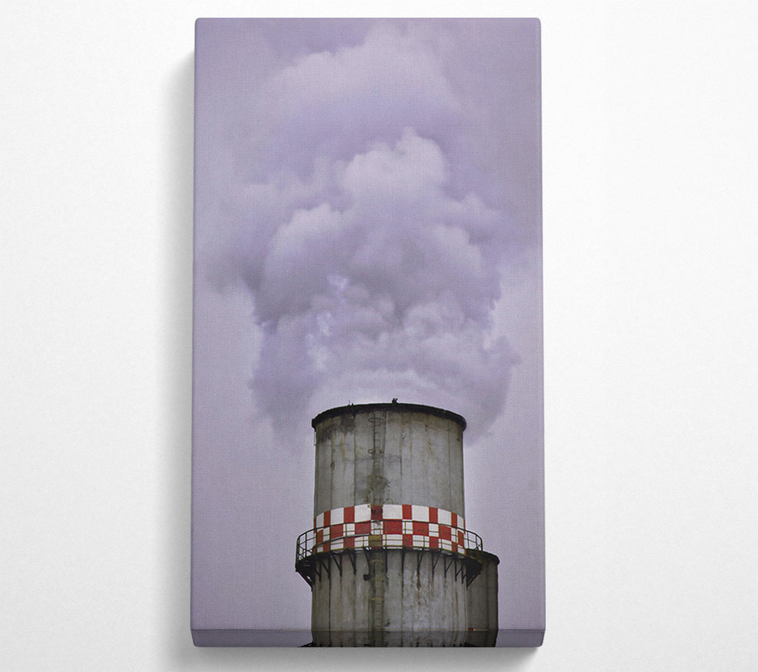  A Canvas Print of Grey Smoke And Sky Canvas Wall Art