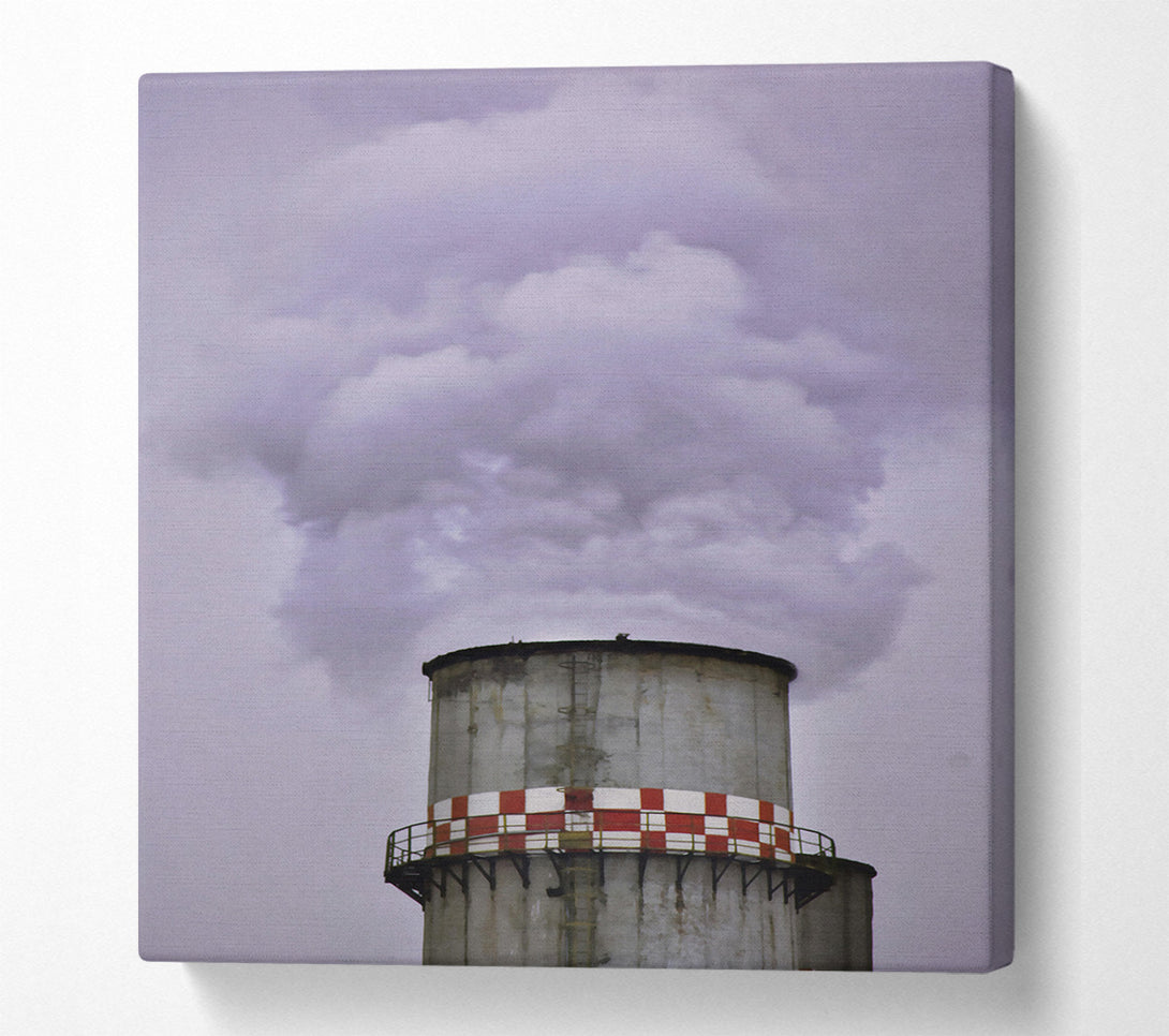 A Canvas Print of Grey Smoke And Sky Canvas Wall Art