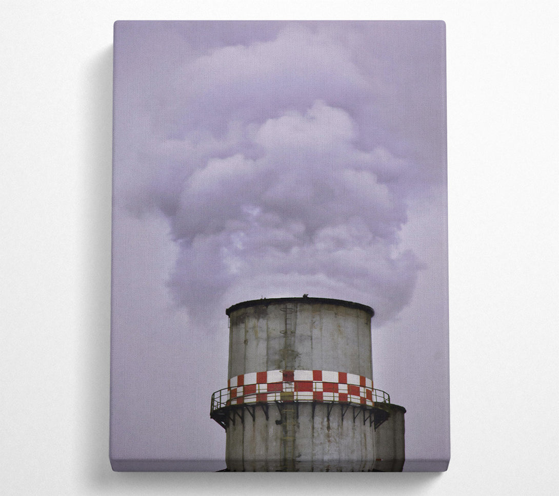  A Canvas Print of Grey Smoke And Sky Canvas Wall Art