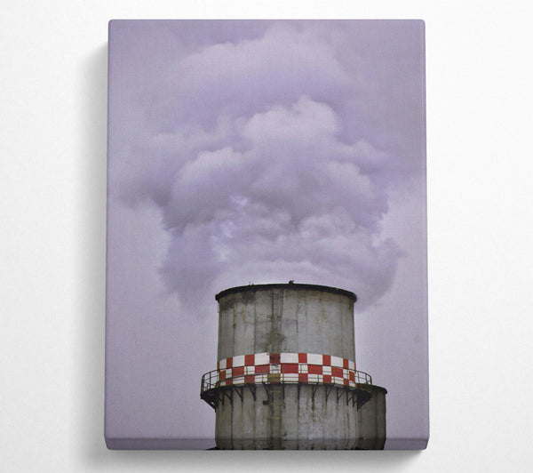  A Canvas Print of Grey Smoke And Sky Canvas Wall Art