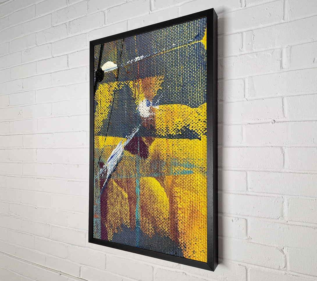  A Canvas Print of Golden Abstract Expression Canvas Print