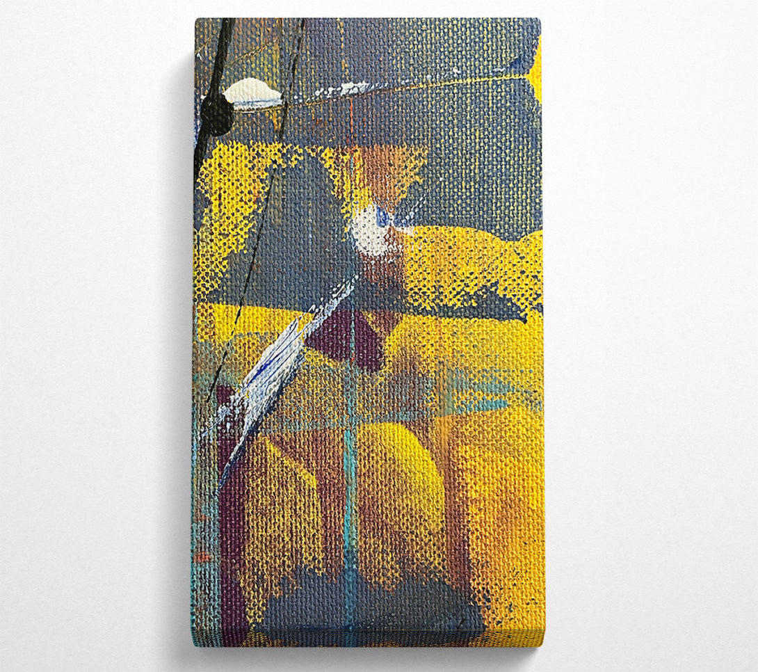  A Canvas Print of Golden Abstract Expression Canvas Print