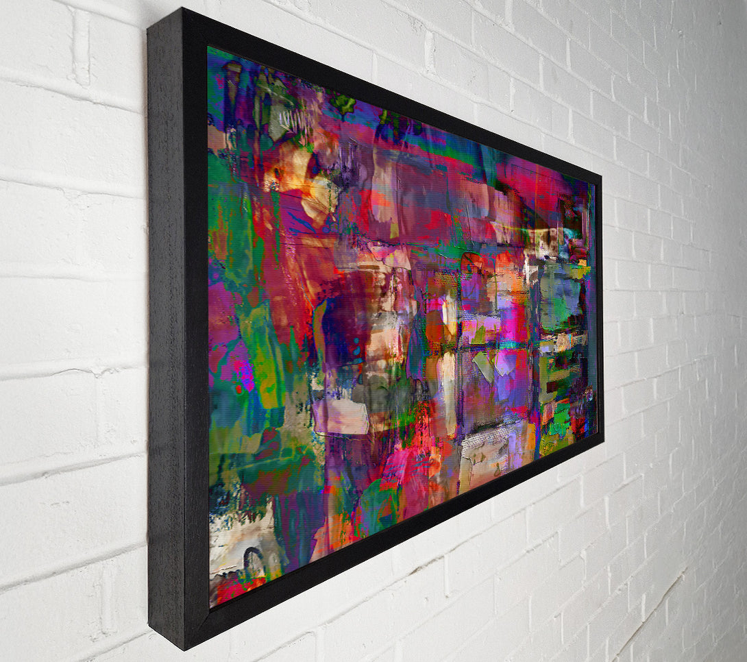  A Canvas Print of Crimson Abstract Chaos Canvas Wall Art
