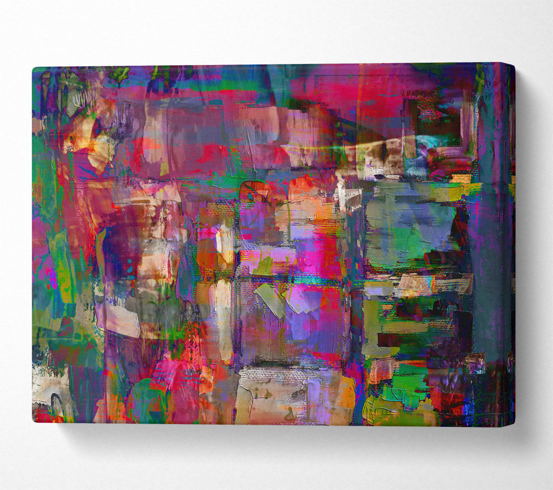  A Canvas Print of Crimson Abstract Chaos Canvas Wall Art