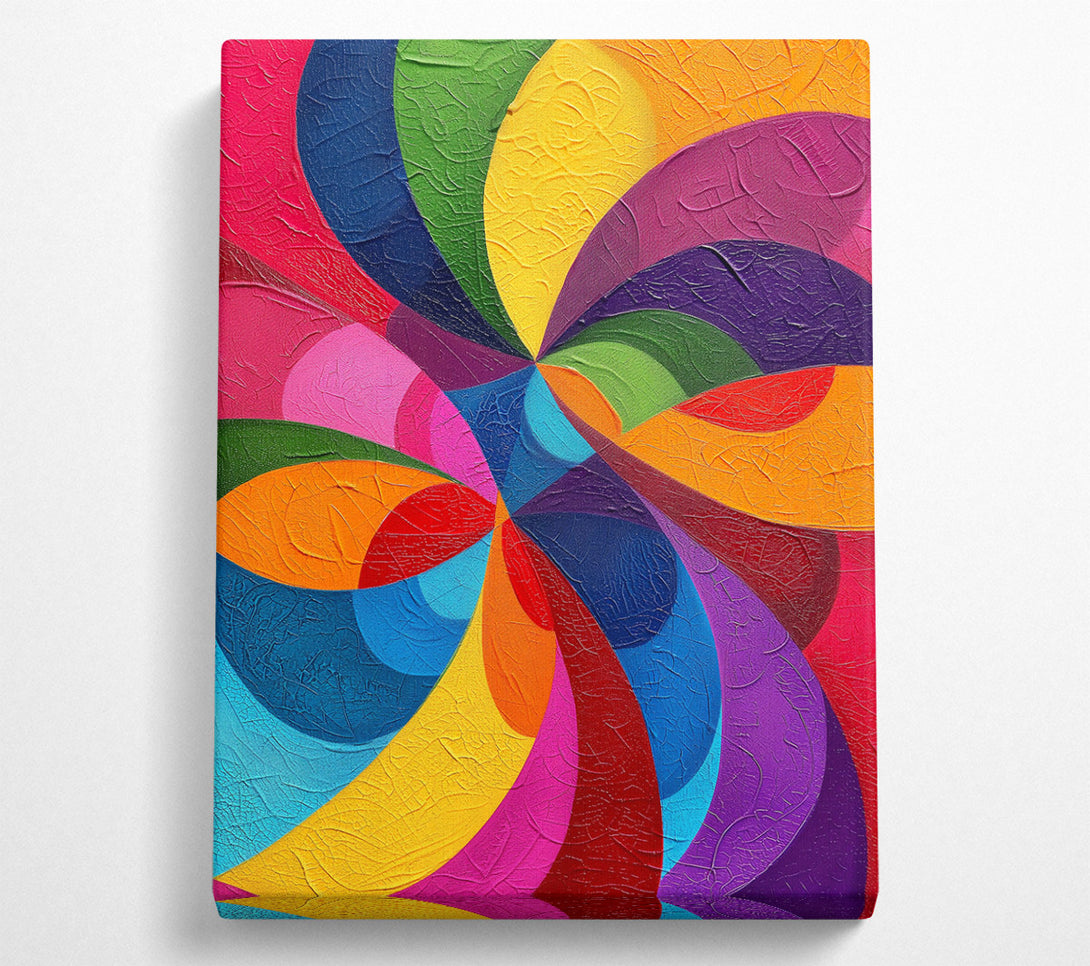  A Canvas Print of Yellow Swirling Dreams Canvas Print