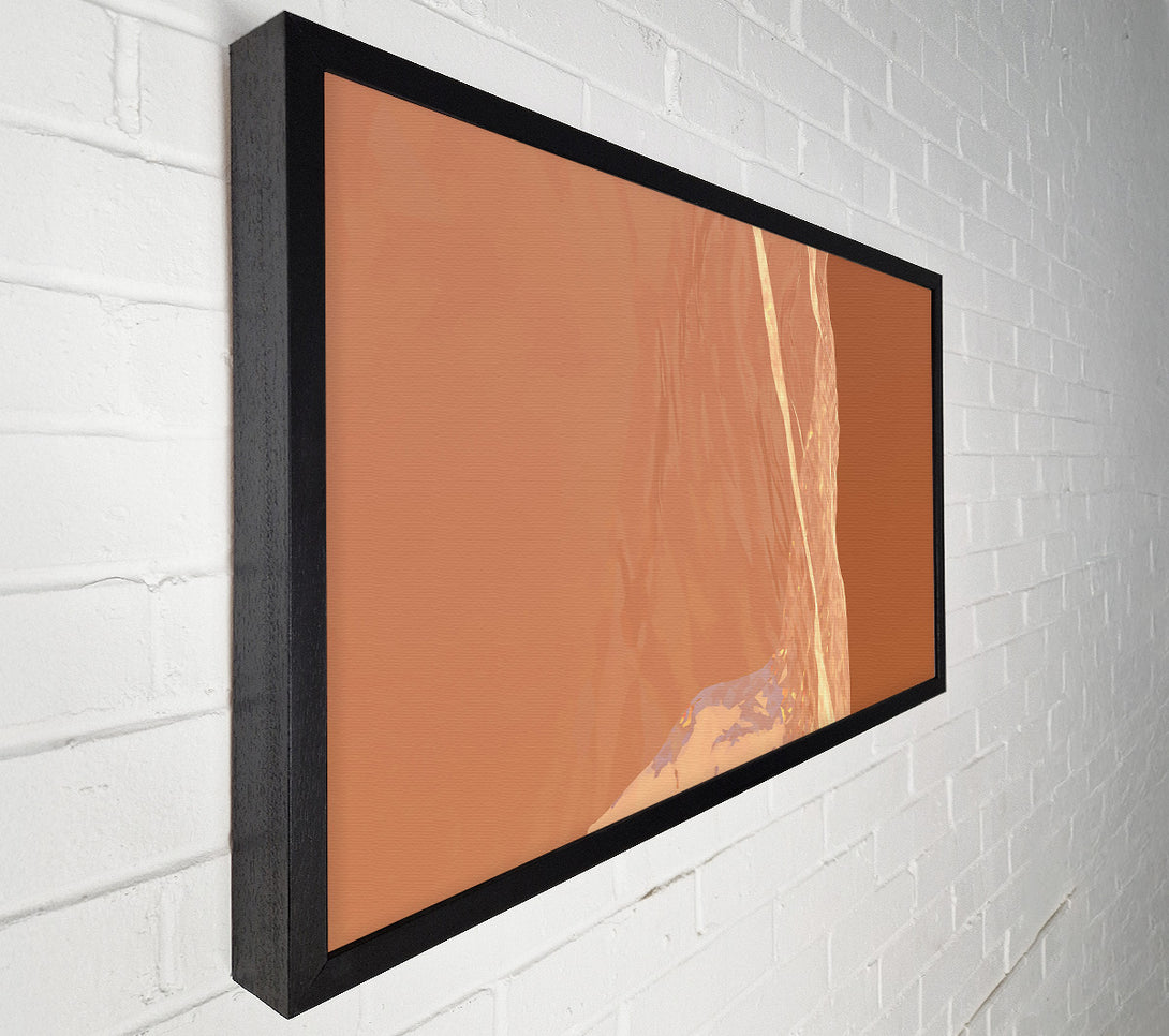  A Canvas Print of Peach And Gold Stream Canvas Wall Art