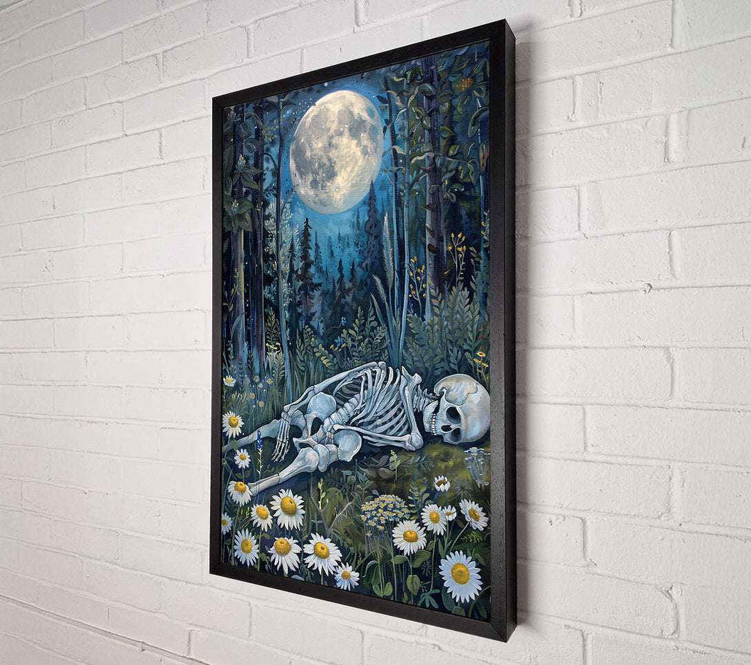  A Canvas Print of Blue Moon Bones Canvas Art