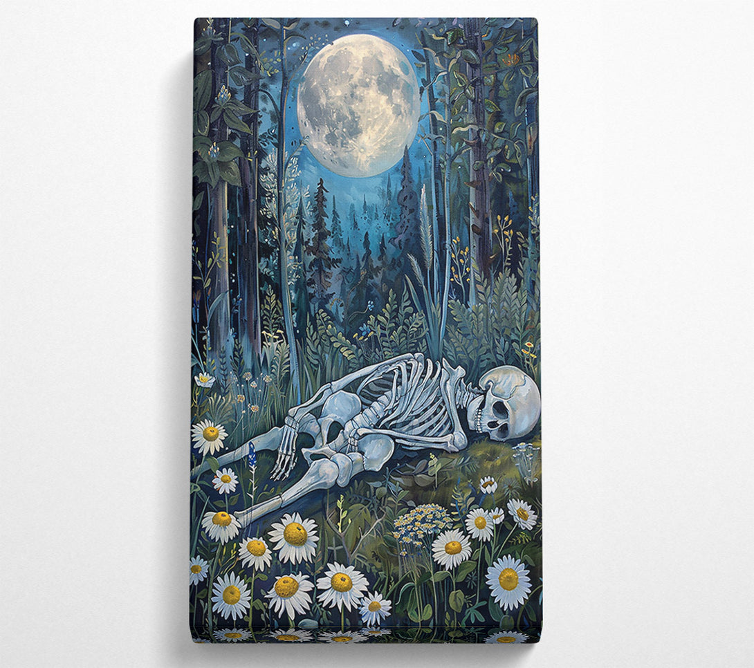  A Canvas Print of Blue Moon Bones Canvas Art