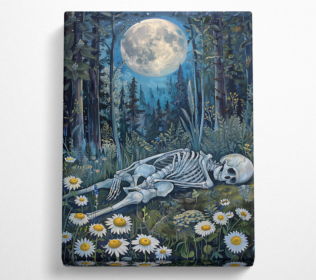  A Canvas Print of Blue Moon Bones Canvas Art