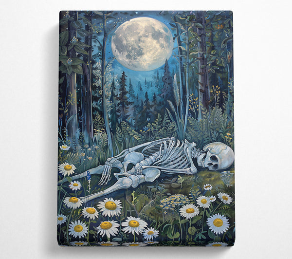  A Canvas Print of Blue Moon Bones Canvas Art