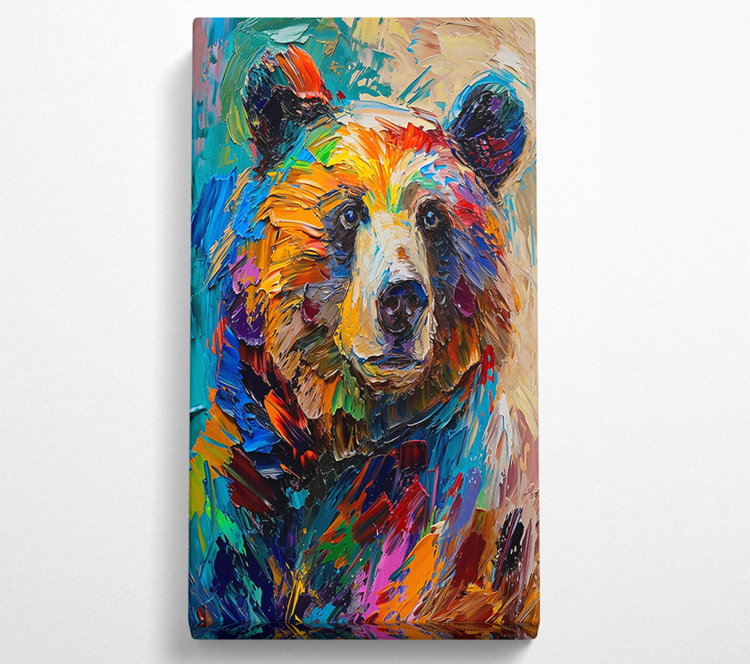  A Canvas Print of Blue Bear Gaze Canvas Print