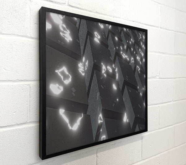 White Glowing Cubes