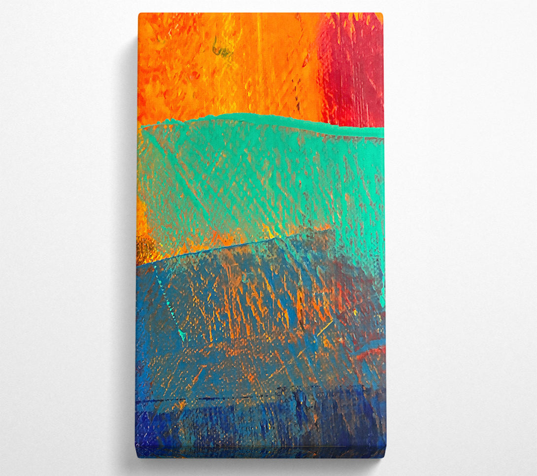 A Canvas Print of Turquoise Sunset Hues Canvas Print