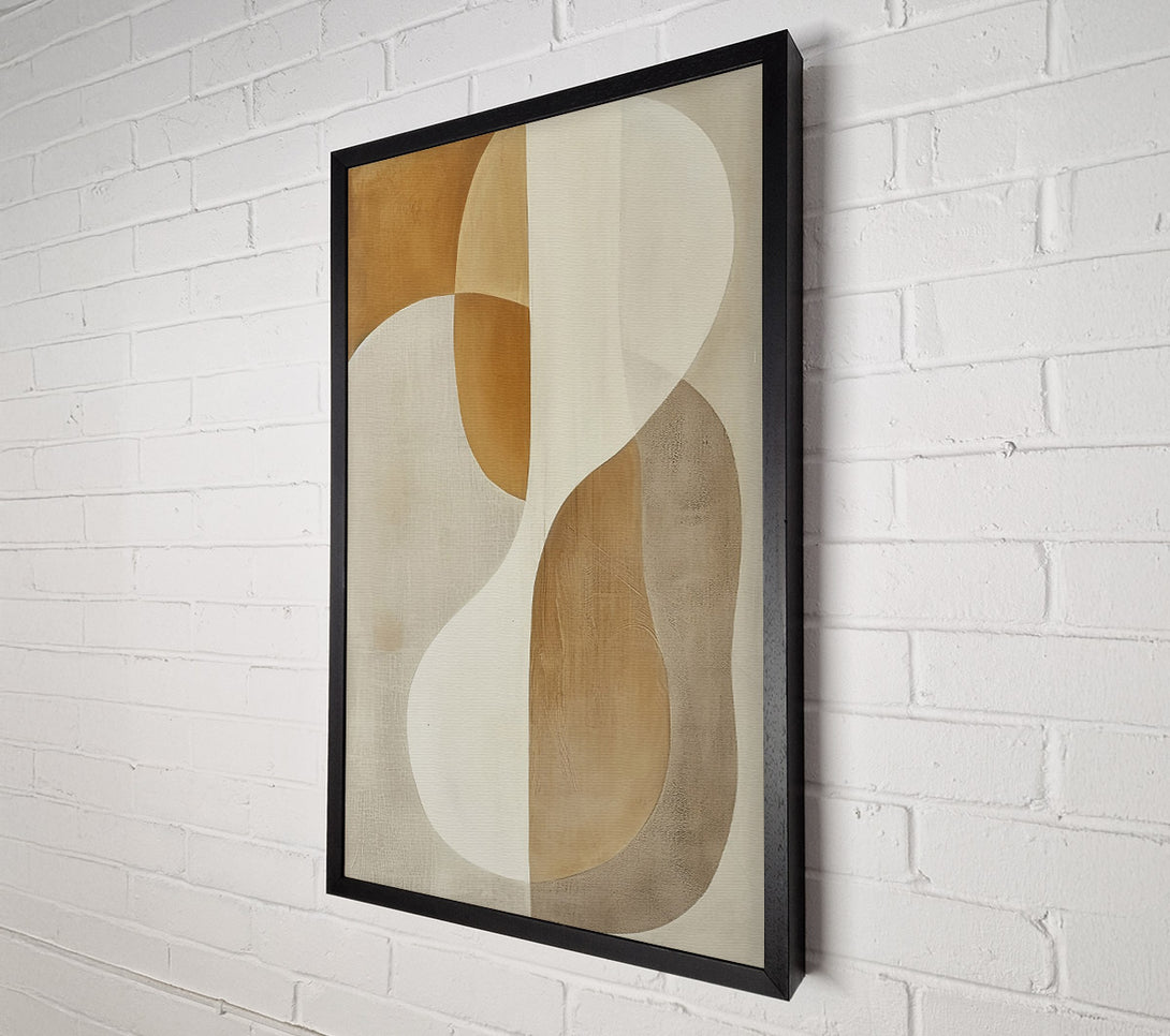  A Canvas Print of Golden Sand Abstract Canvas Art