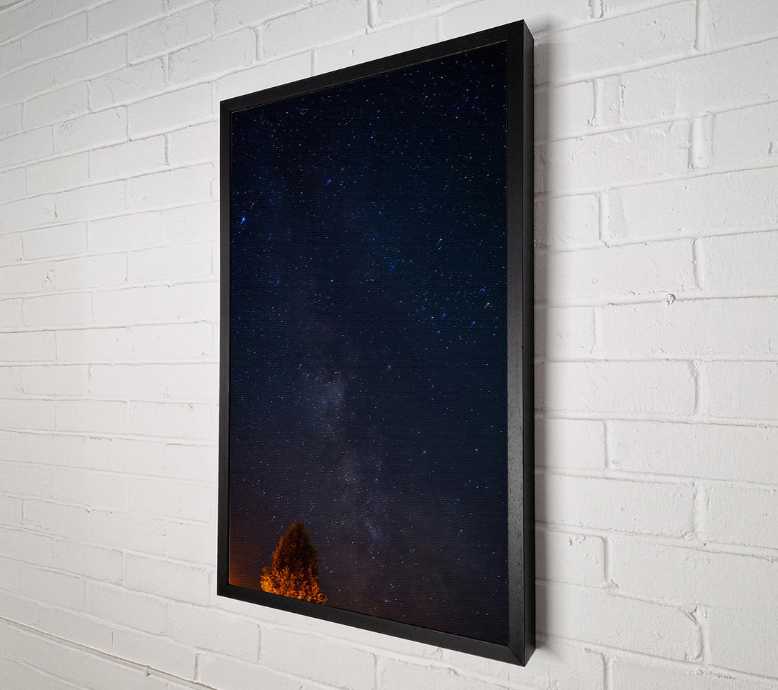  A Canvas Print of Blue Night Sky Stars Canvas Wall Art