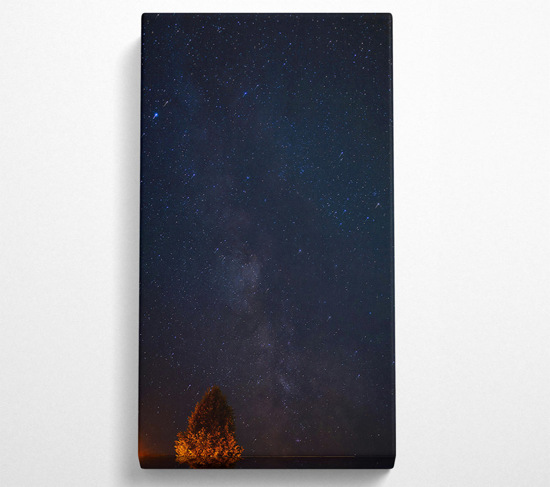  A Canvas Print of Blue Night Sky Stars Canvas Wall Art