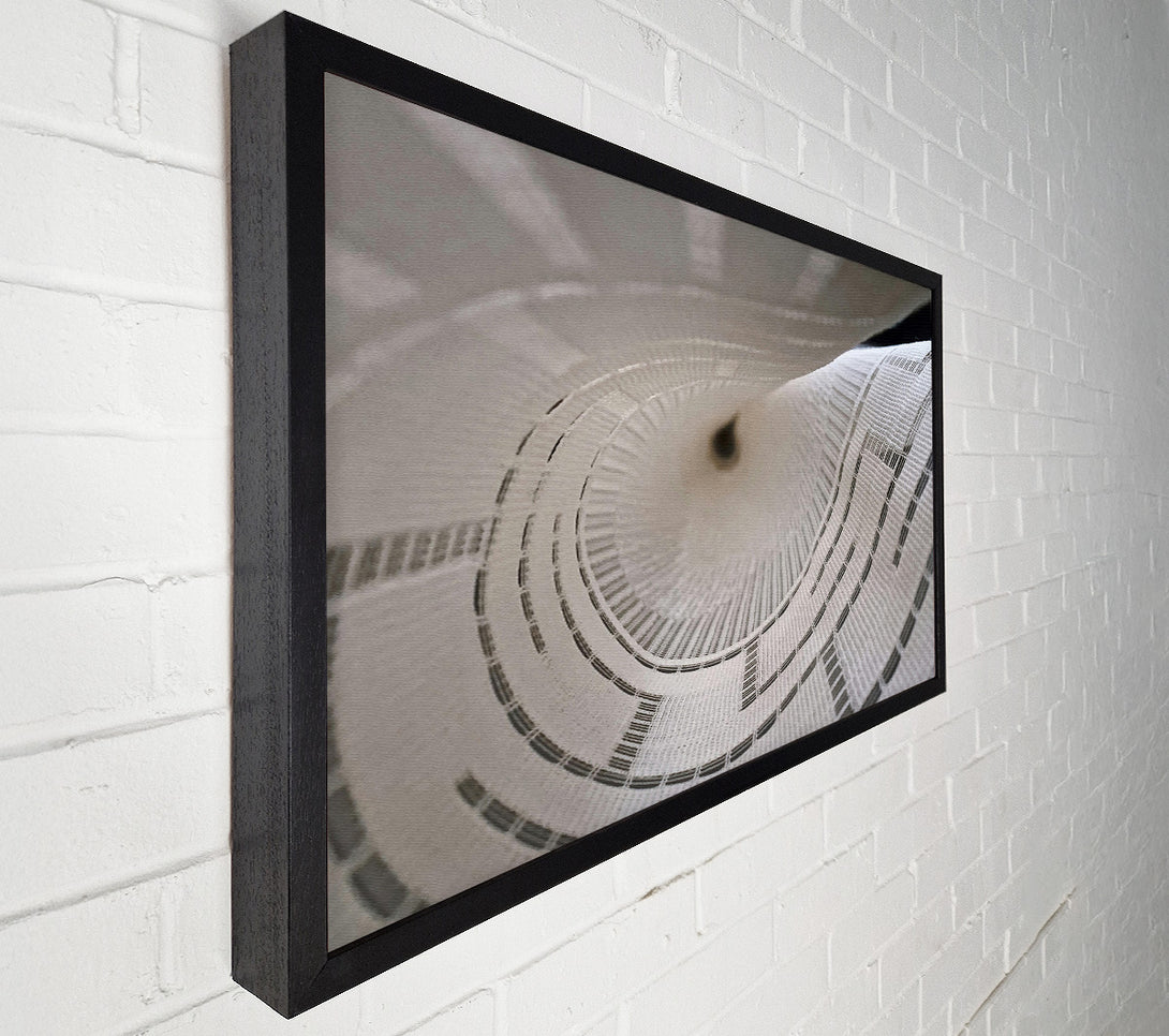  A Canvas Print of White Fabric Vortex Canvas Wall Art