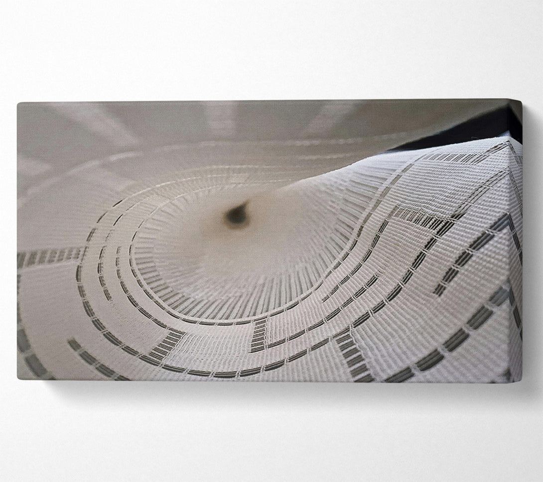  A Canvas Print of White Fabric Vortex Canvas Wall Art