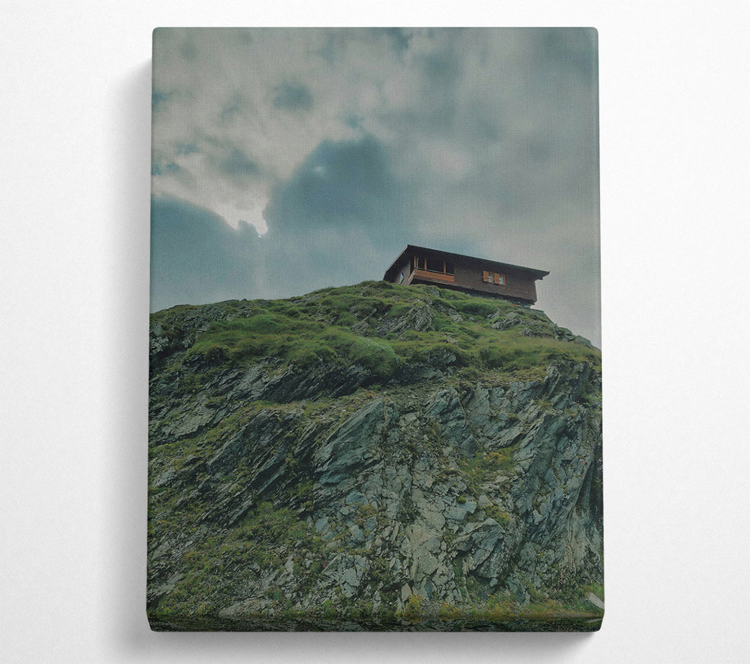  A Canvas Print of Green Mountain Retreat Canvas Wall Art