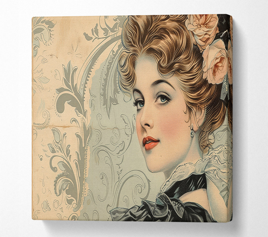  A Canvas Print of French Lady Canvas Art
