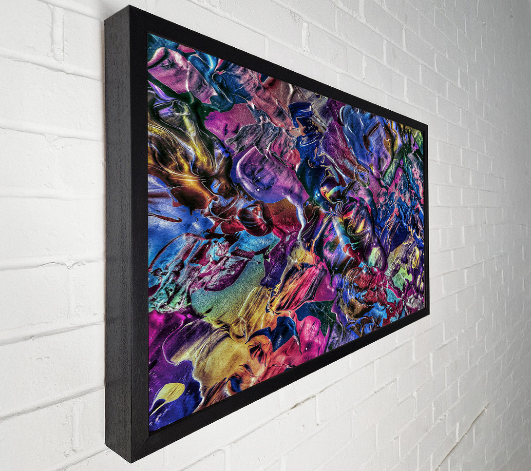 A Canvas Print of Indigo Abstract Swirl Canvas Print