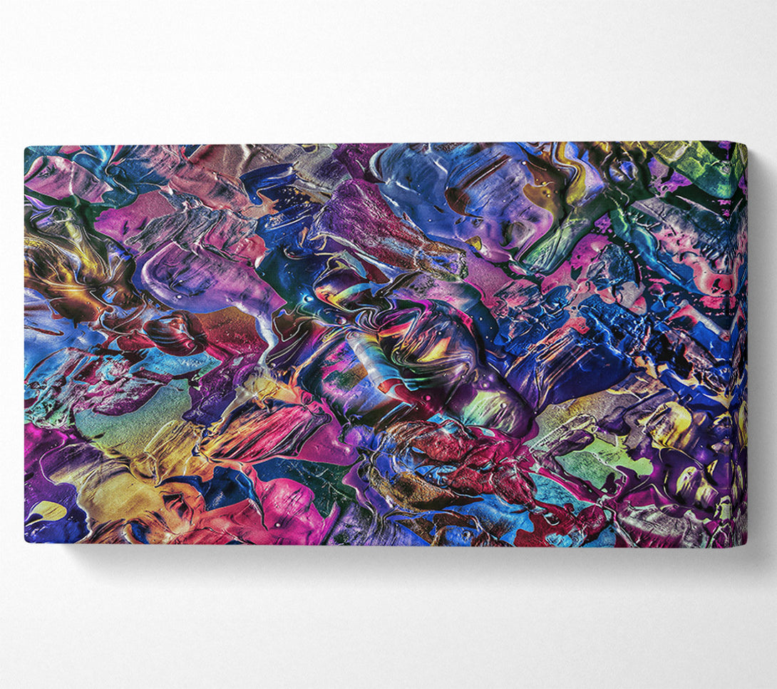  A Canvas Print of Indigo Abstract Swirl Canvas Print