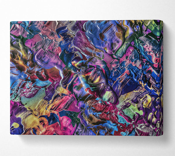  A Canvas Print of Indigo Abstract Swirl Canvas Print