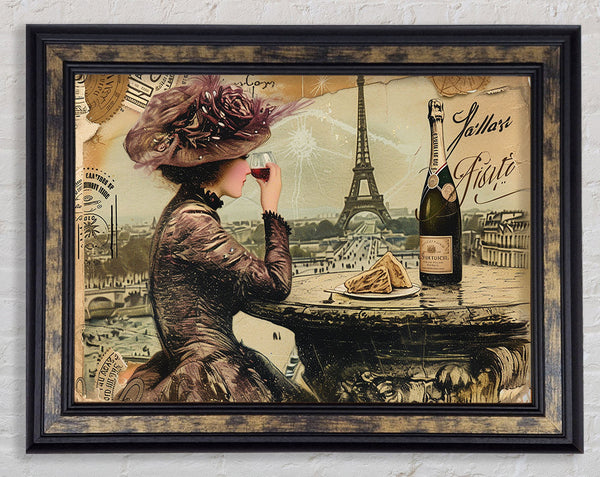 French Postcard Framed Print