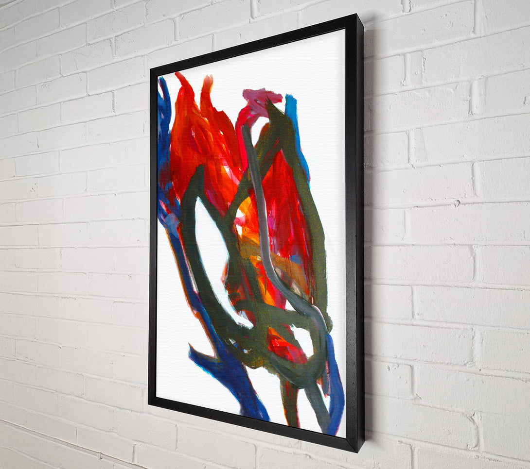  A Canvas Print of Crimson And Black Dance Canvas Print