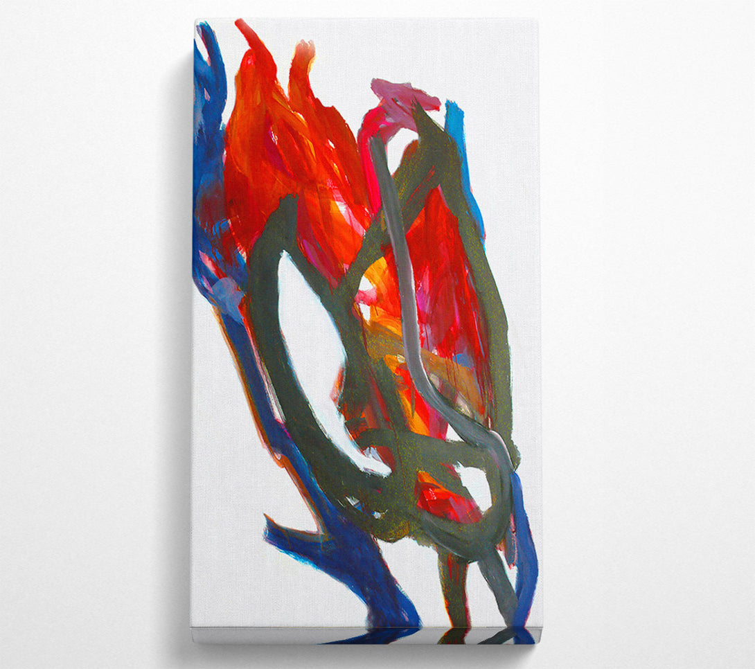  A Canvas Print of Crimson And Black Dance Canvas Print
