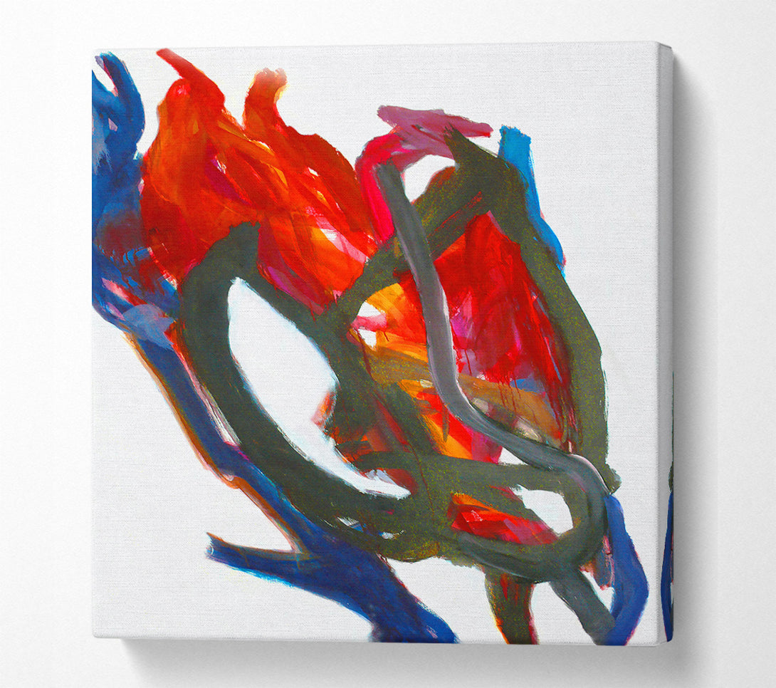  A Canvas Print of Crimson And Black Dance Canvas Print