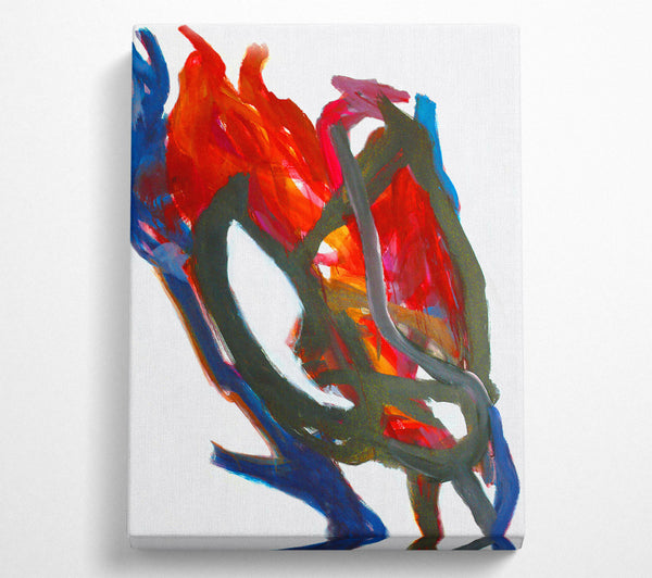  A Canvas Print of Crimson And Black Dance Canvas Print