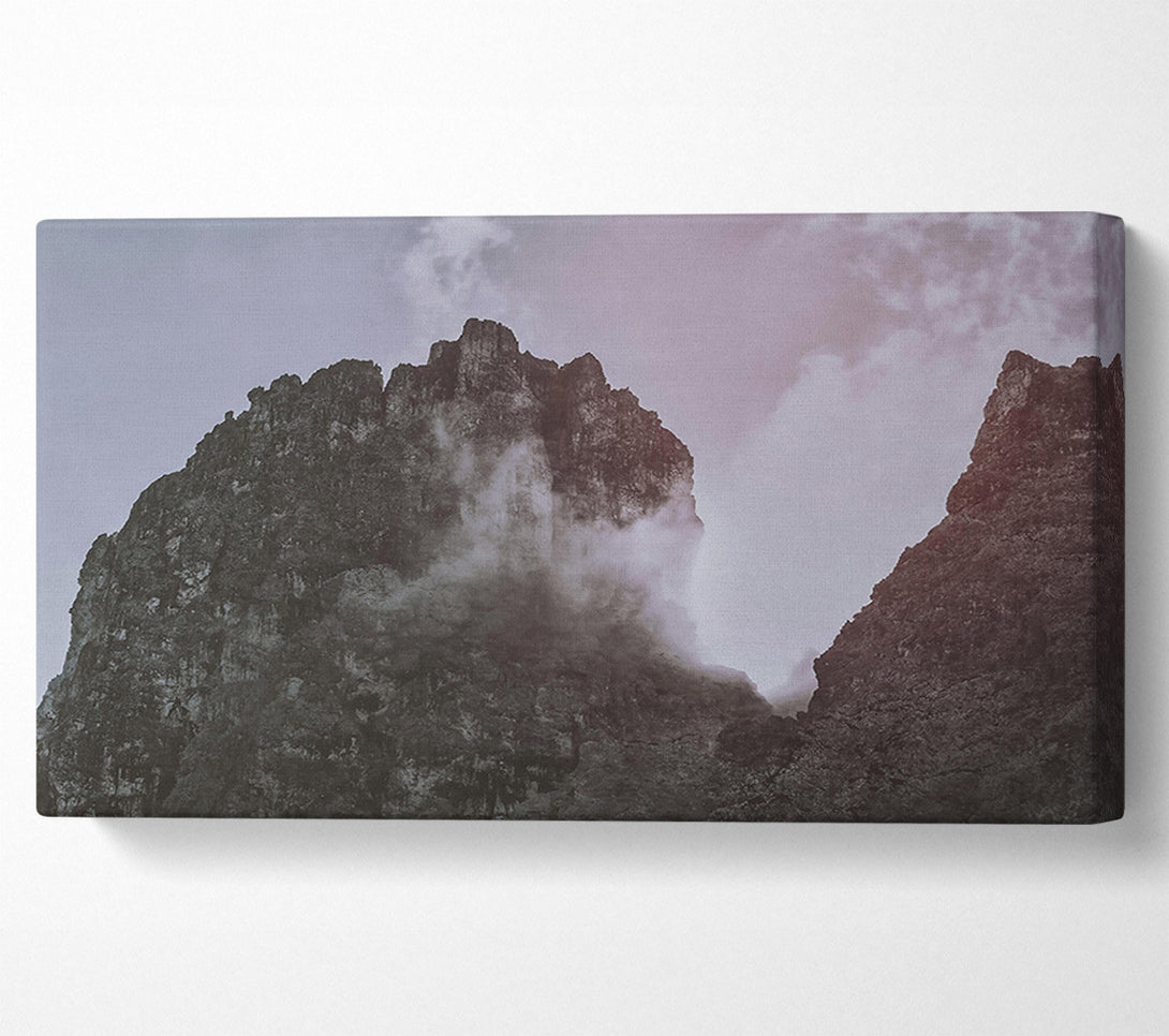  A Canvas Print of Pink Mountain Mist Canvas Print