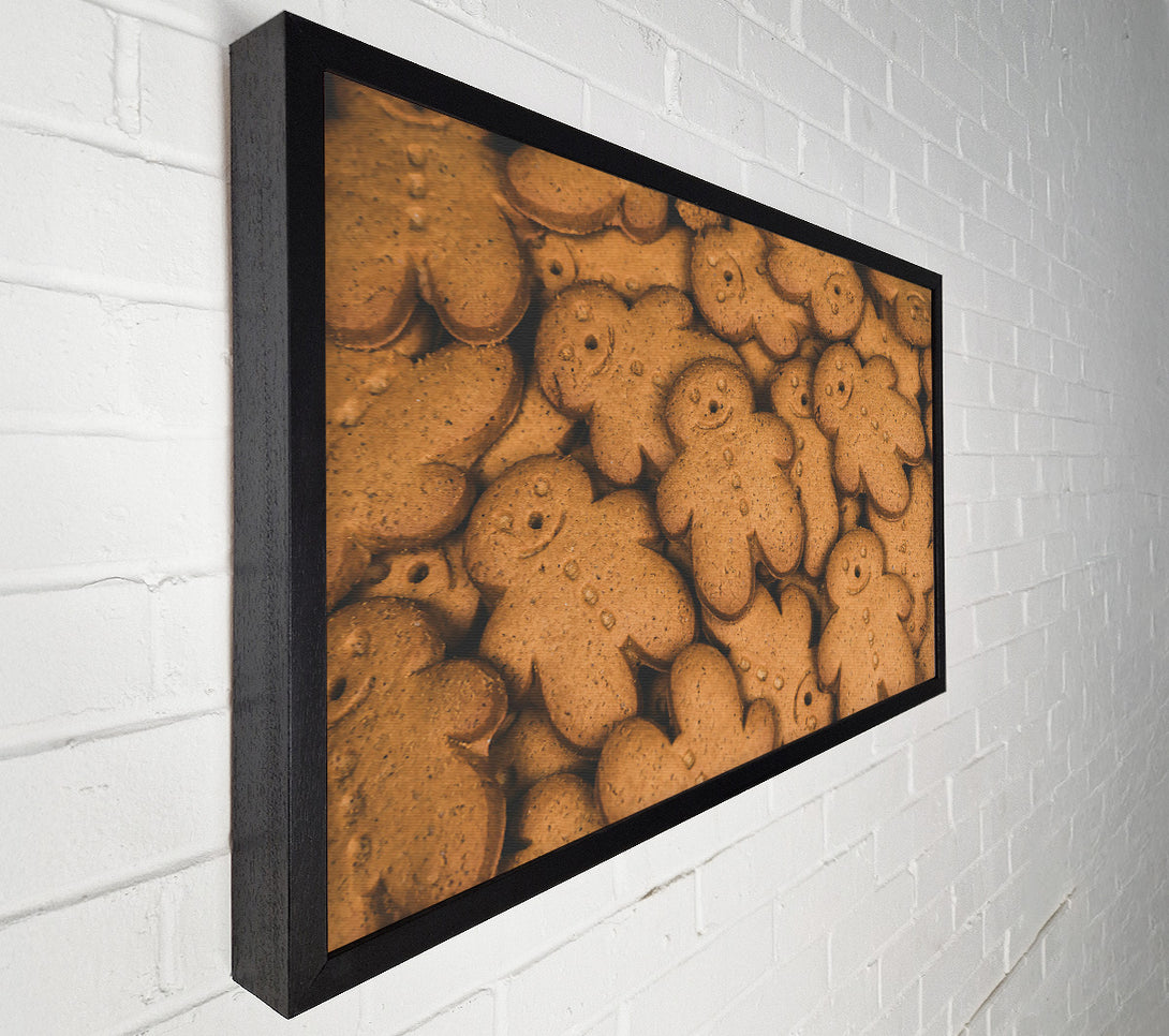  A Canvas Print of Brown Gingerbread Men Canvas Wall Art