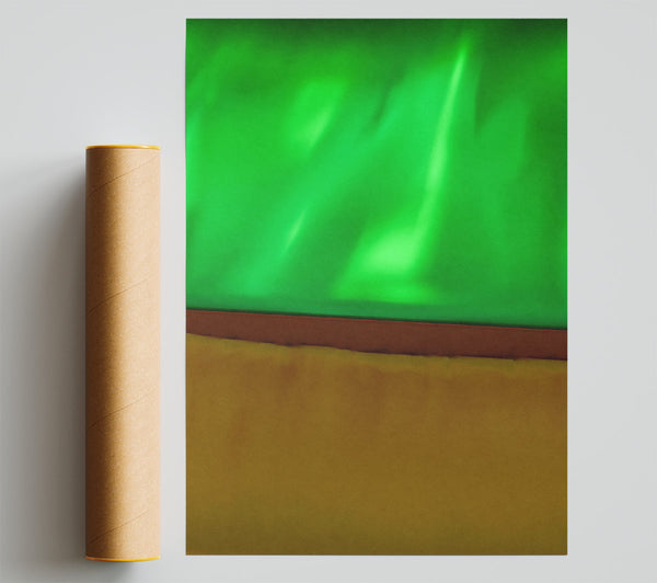 Emerald Green Glow Poster