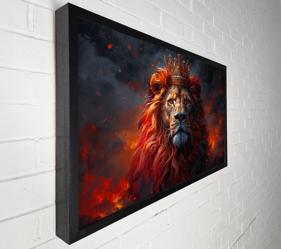  A Canvas Print of Fiery Crowned King Canvas Art