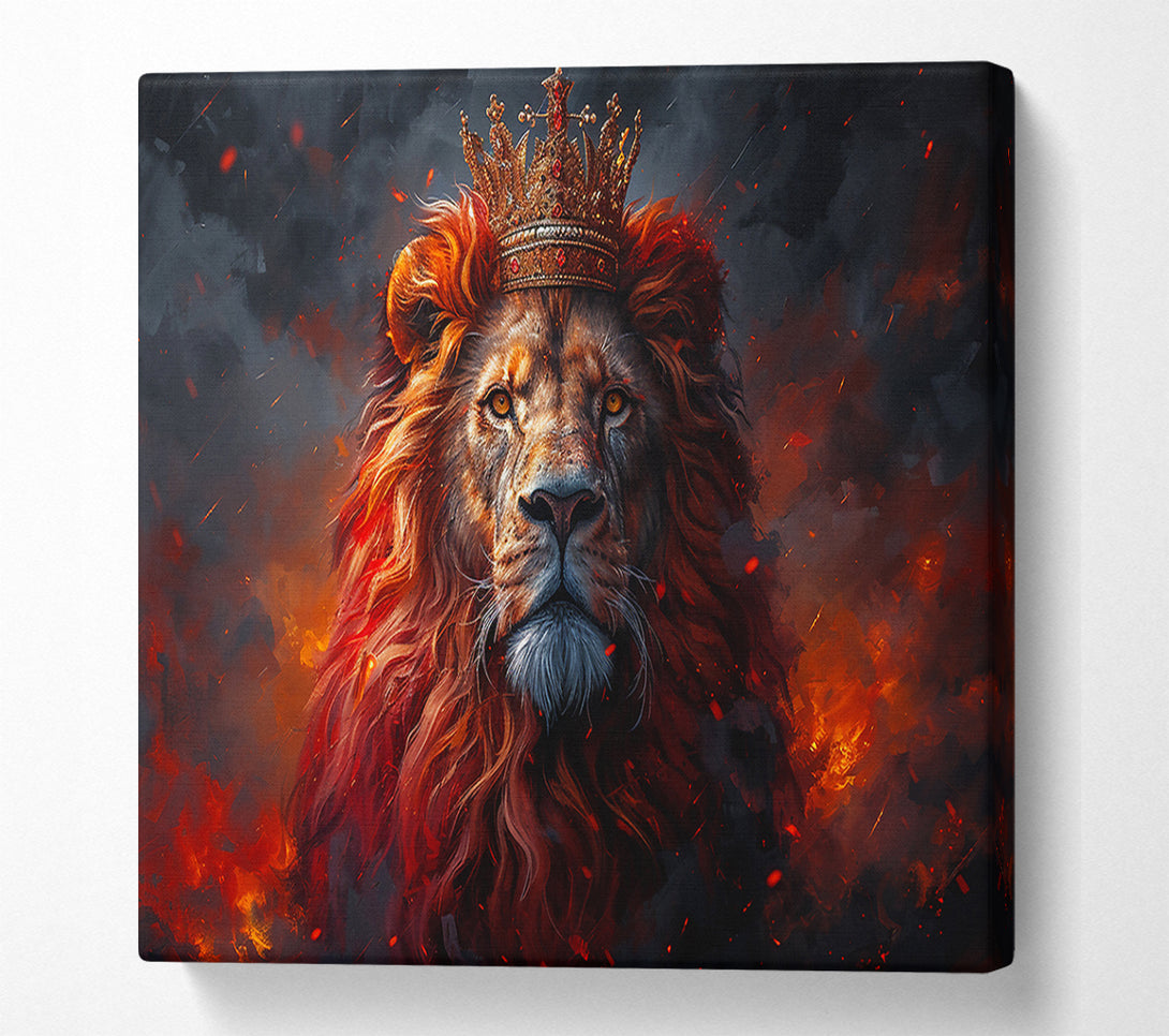  A Canvas Print of Fiery Crowned King Canvas Art