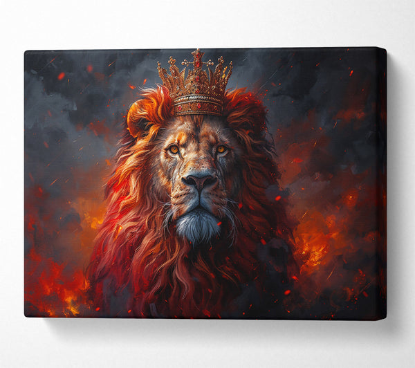  A Canvas Print of Fiery Crowned King Canvas Art