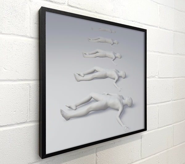 White Figures Asleep