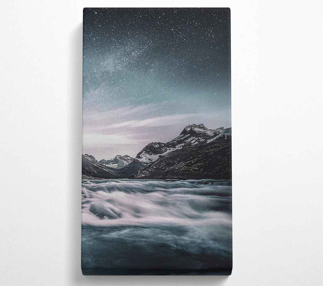  A Canvas Print of Blue Night Mountains Canvas Print