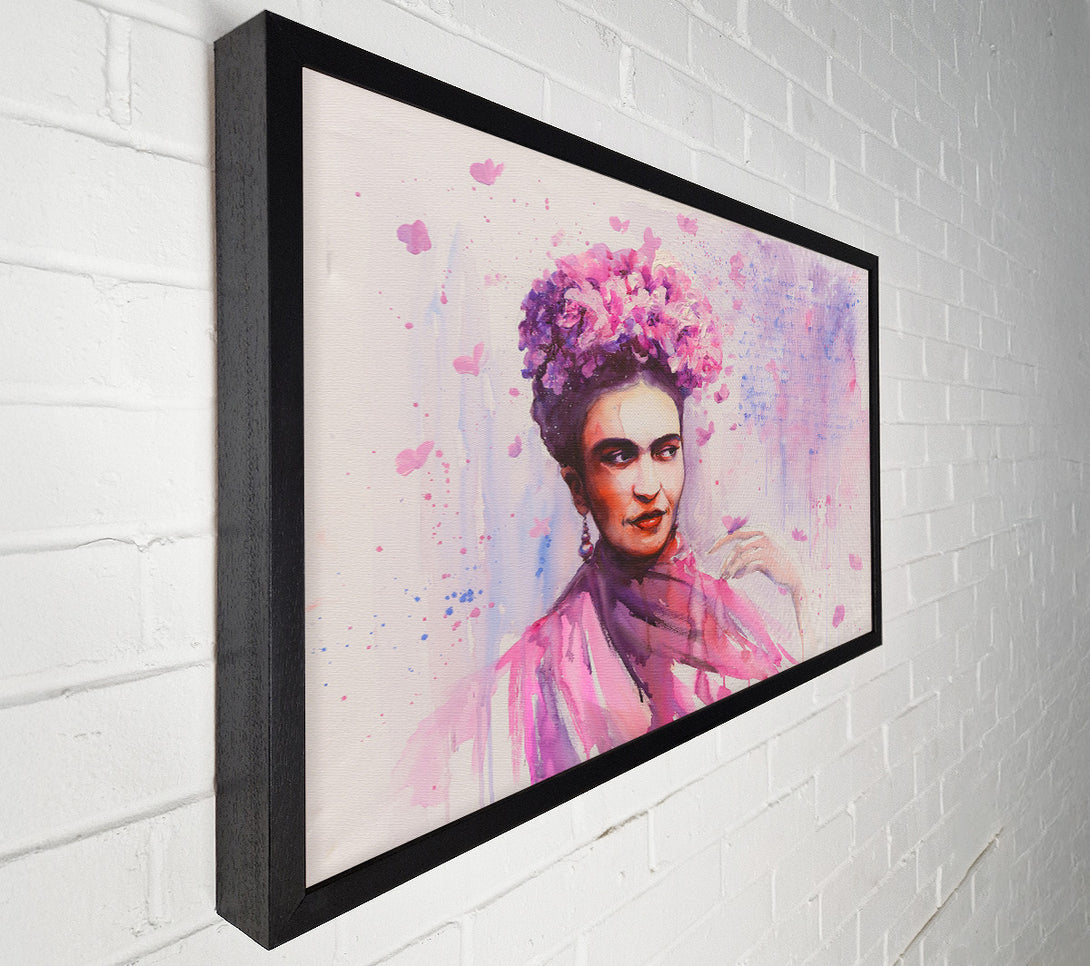  A Canvas Print of Frida Kahlo Writing Canvas Art
