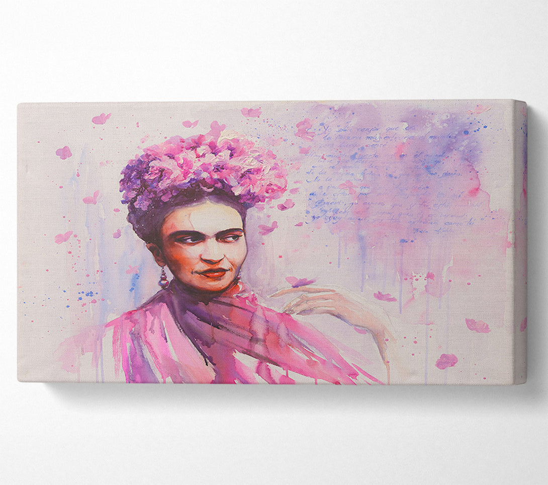  A Canvas Print of Frida Kahlo Writing Canvas Art