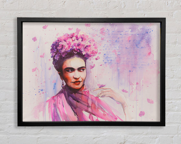 Frida Kahlo Writing Framed Print