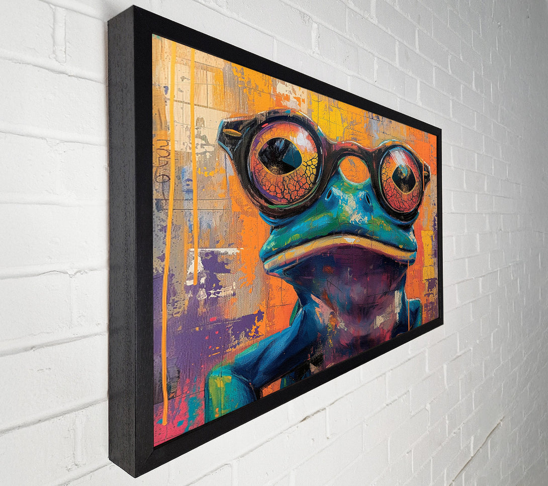  A Canvas Print of Frog Glasses Canvas Print