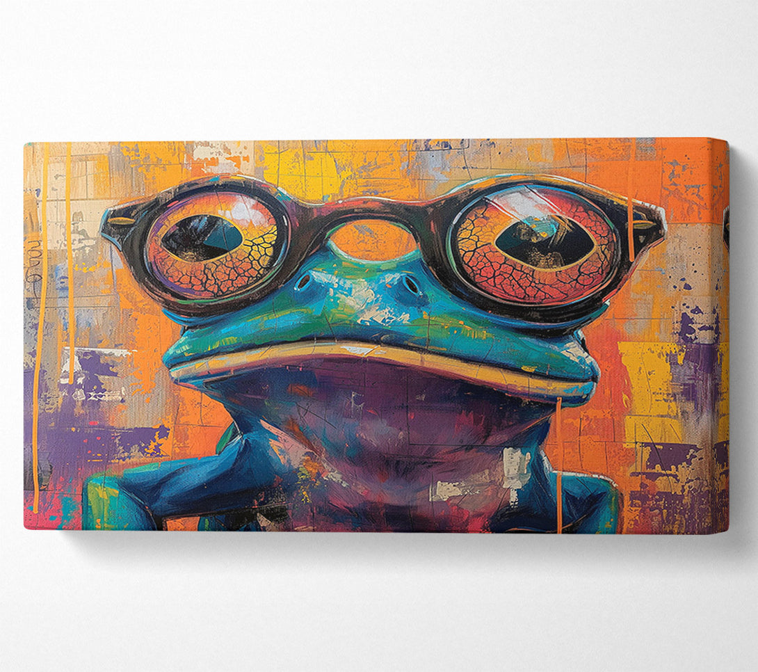  A Canvas Print of Frog Glasses Canvas Print