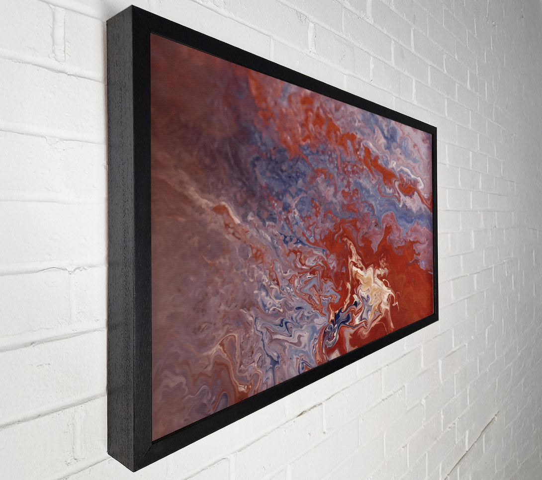  A Canvas Print of Crimson Swirls And Tides Canvas Art