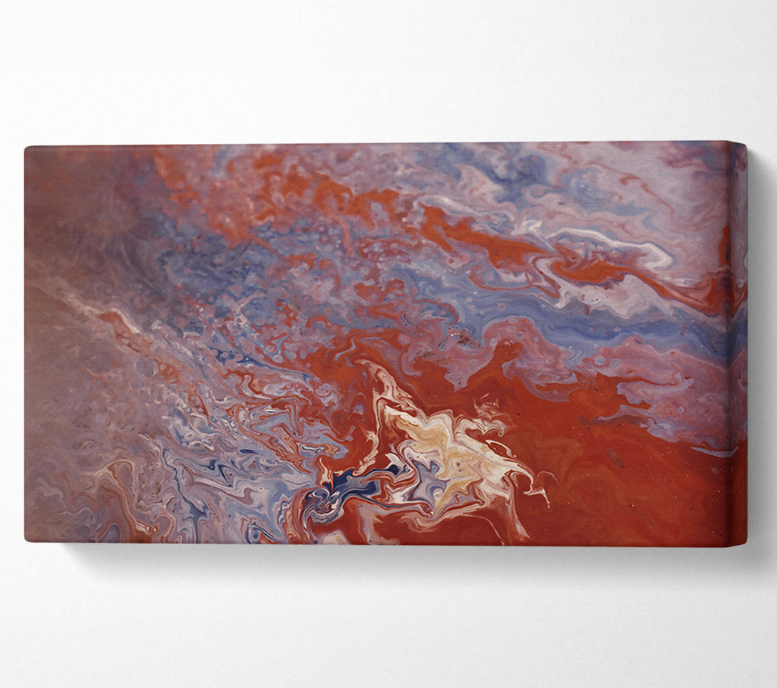  A Canvas Print of Crimson Swirls And Tides Canvas Art