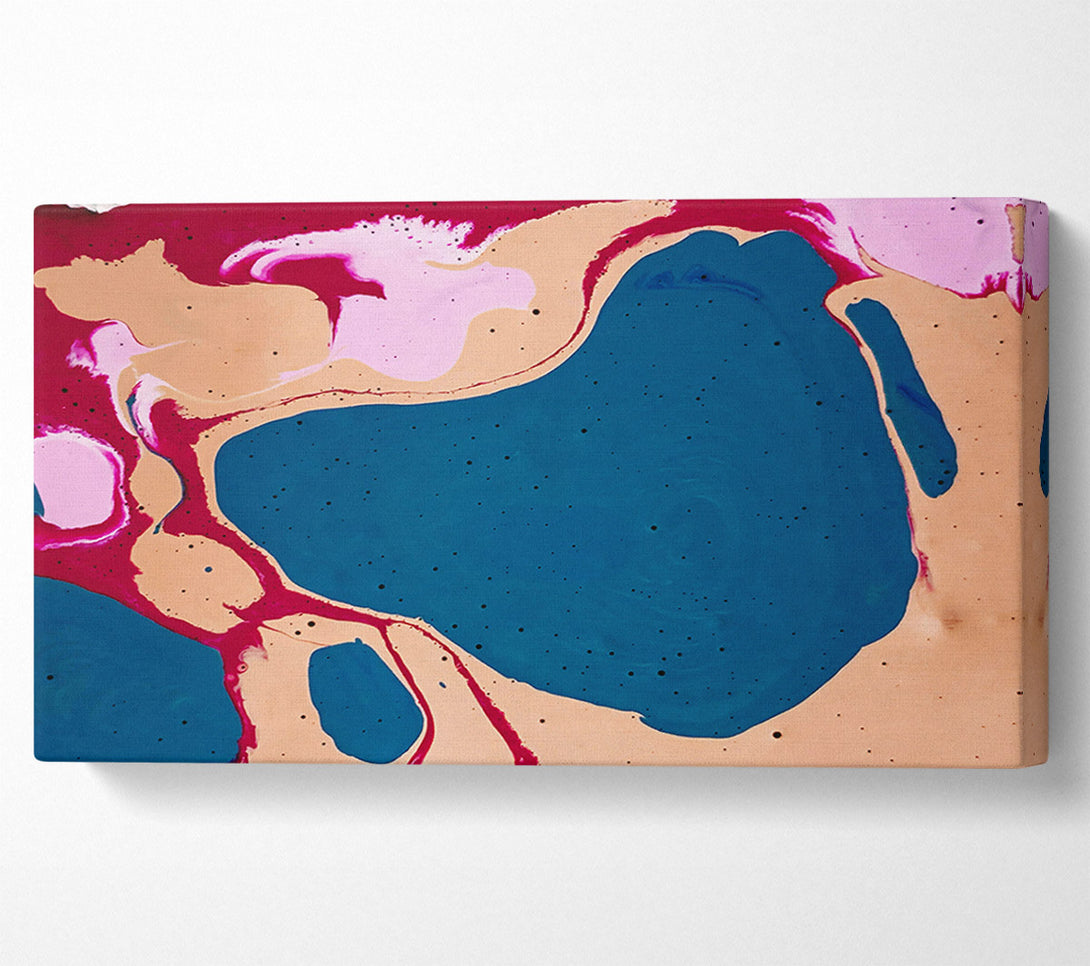  A Canvas Print of Teal Swirling Dreams Canvas Art